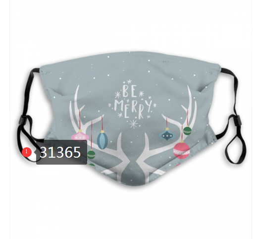 2020 Merry Christmas Dust mask with filter 58->mlb dust mask->Sports Accessory